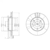 Тормозной диск DELPHI BG2656