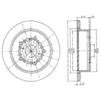 Тормозной диск DELPHI BG2662