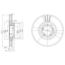 Тормозной диск DELPHI BG2663