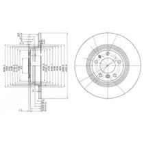 Тормозной диск DELPHI BG2671