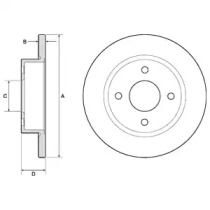 Тормозной диск DELPHI BG2683