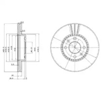 Тормозной диск DELPHI BG2693