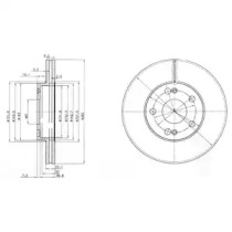 Тормозной диск DELPHI BG2695