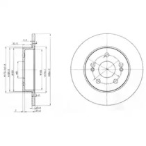 Тормозной диск DELPHI BG2698