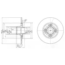 Тормозной диск DELPHI BG2702