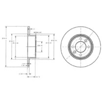 Тормозной диск DELPHI BG2703