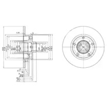 Тормозной диск DELPHI BG2714