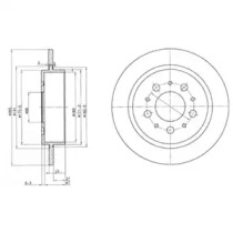 Тормозной диск DELPHI BG2718