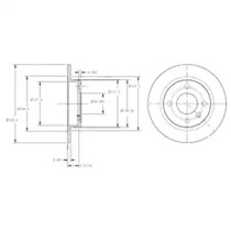 Тормозной диск DELPHI BG2732