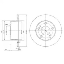 Тормозной диск DELPHI BG2746