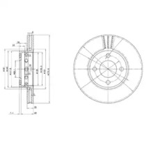 Тормозной диск DELPHI BG2748