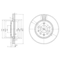 Тормозной диск DELPHI BG2750