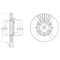 Тормозной диск DELPHI BG2751