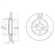 Тормозной диск DELPHI BG2757