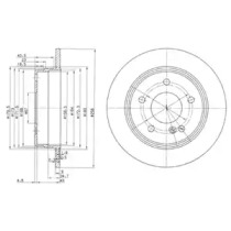 Тормозной диск DELPHI BG2761