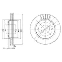 Тормозной диск DELPHI BG2763