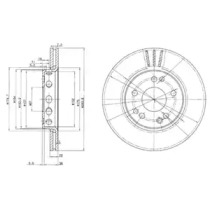 Тормозной диск DELPHI BG2771