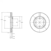 Тормозной диск DELPHI BG2798