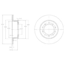 Тормозной диск DELPHI BG2799