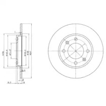 Тормозной диск DELPHI BG2800C