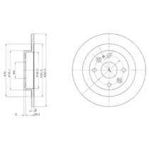 Тормозной диск DELPHI BG2805