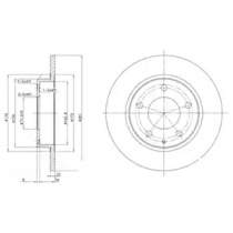 Тормозной диск DELPHI BG2806