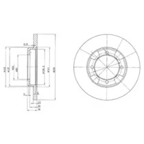 Тормозной диск DELPHI BG2807