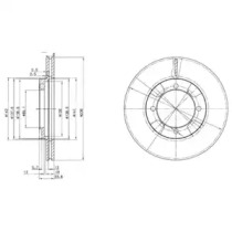 Тормозной диск DELPHI BG2808