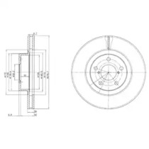 Тормозной диск DELPHI BG2827