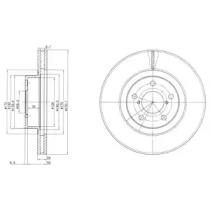 Тормозной диск DELPHI BG2827C