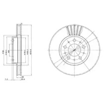 Тормозной диск DELPHI BG2841