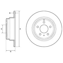 Тормозной диск DELPHI BG2842C