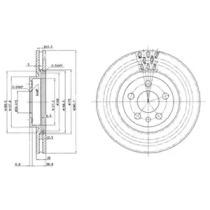 Тормозной диск DELPHI BG2844