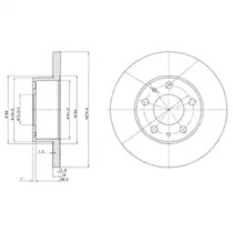 Тормозной диск DELPHI BG2845