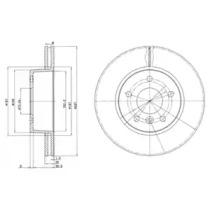 Тормозной диск DELPHI BG2860