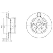 Тормозной диск DELPHI BG2880