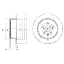 Тормозной диск DELPHI BG2884