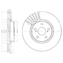 Тормозной диск DELPHI BG2887