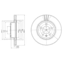 Тормозной диск DELPHI BG2908