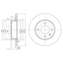 Тормозной диск DELPHI BG2910