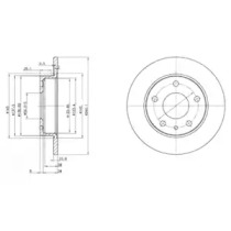 Тормозной диск DELPHI BG2914