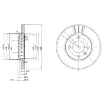 Тормозной диск DELPHI BG2982