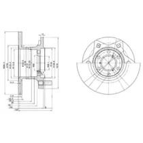 Тормозной диск DELPHI BG302