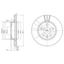 Тормозной диск DELPHI BG3025