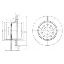 Тормозной диск DELPHI BG3029