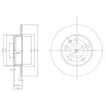 Тормозной диск DELPHI BG3034C