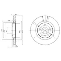 Тормозной диск DELPHI BG3036