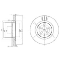 Тормозной диск DELPHI BG3036C