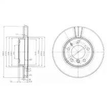 Тормозной диск DELPHI BG3037