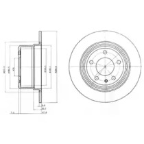 Тормозной диск DELPHI BG3038